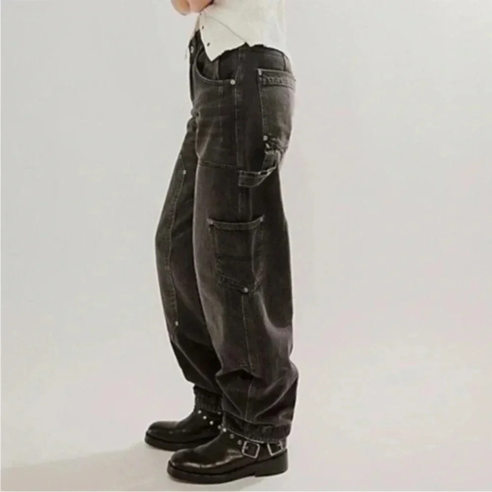 We The Free Loren High Rise Carpenter Barrel Jeans New with Size Tag MSRP 148$ - Picture 3 of 11